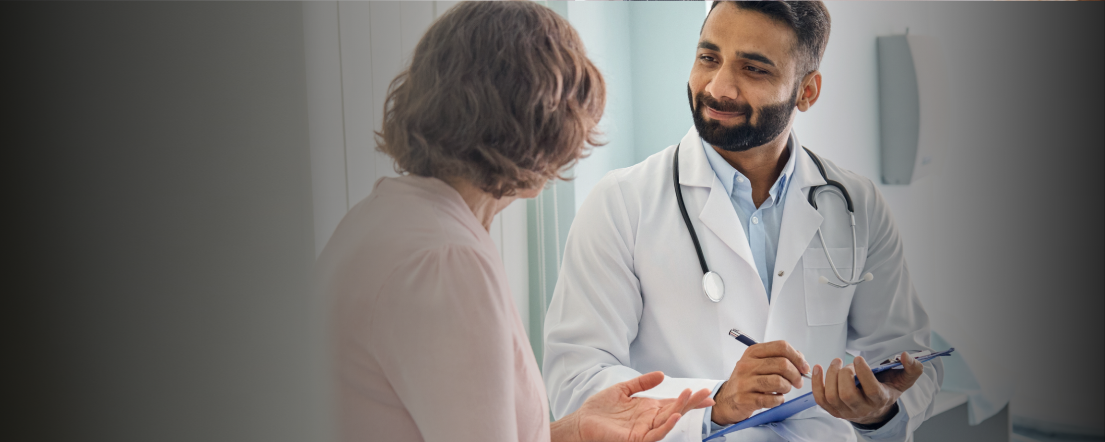 Doctor and patient in consultation