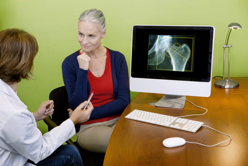 Bone Density consultation older lady and doctor